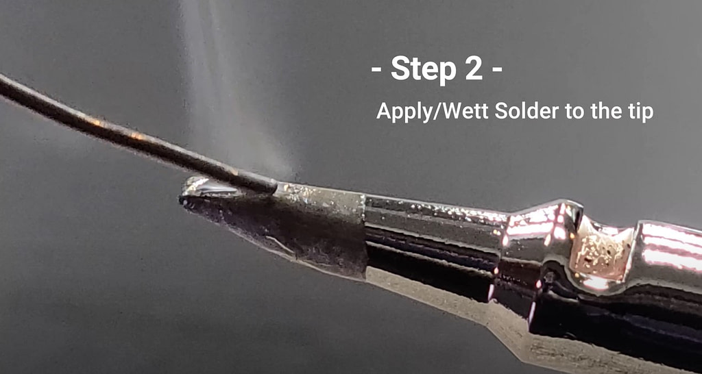 Step 2 on how to Clean & Maintain Your Soldering Iron Tip